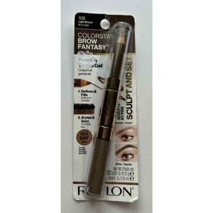 Revlon Colorstay Brow Fantasy Pencil and Tinted Gel 108 Light Brown